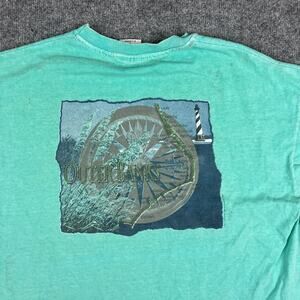 Barrier T-Shirt Mens Size XL Green Outer Banks Compass Logo Tee Beach Casual
